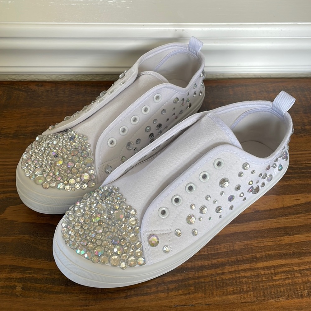 Sole Mates Bling Rhinestone Sneakers Size 8W
